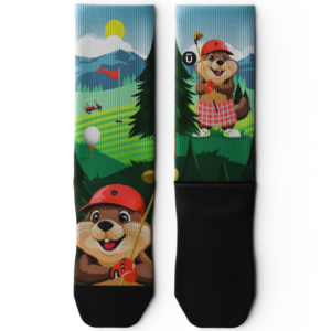 Beaver Wood Athletic Crew Socks