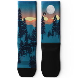 Bright Night Athletic Crew Socks