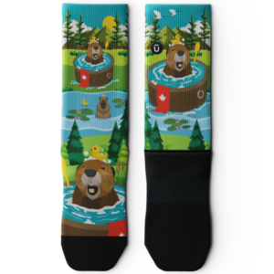 Bubbly Beaver Athletic Crew Socks