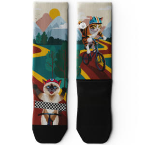 Fast and Furriest Athletic Crew Socks