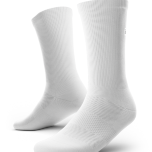 Flagship White Athletic Crew Socks