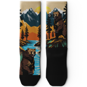 Grizzly Bear Athletic Crew Socks