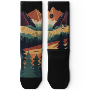 Meandering Athletic Crew Socks