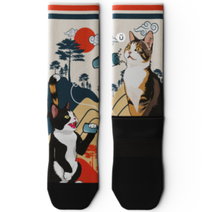 Meow Athletic Crew Socks