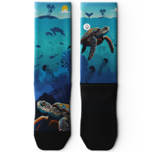 Oceanic Sanctuary Athletic Crew Socks